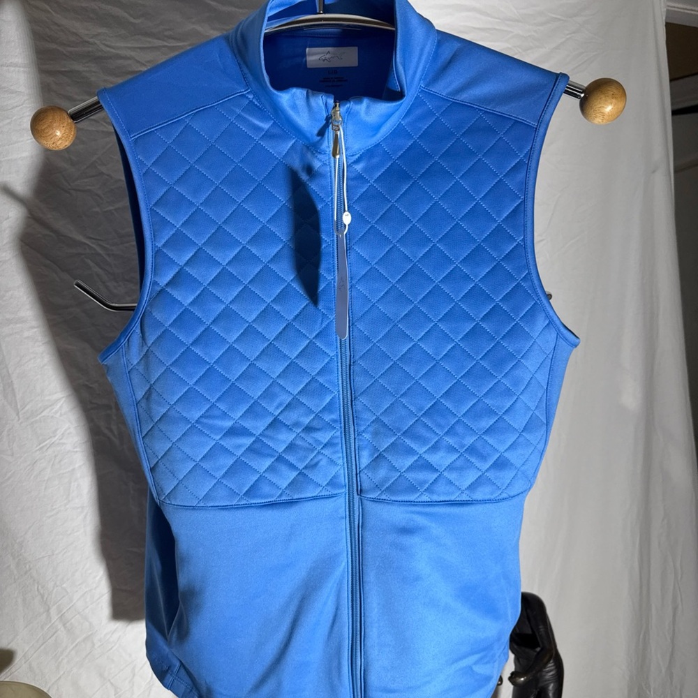 Greg Norman Collection Blue Quilted Vest